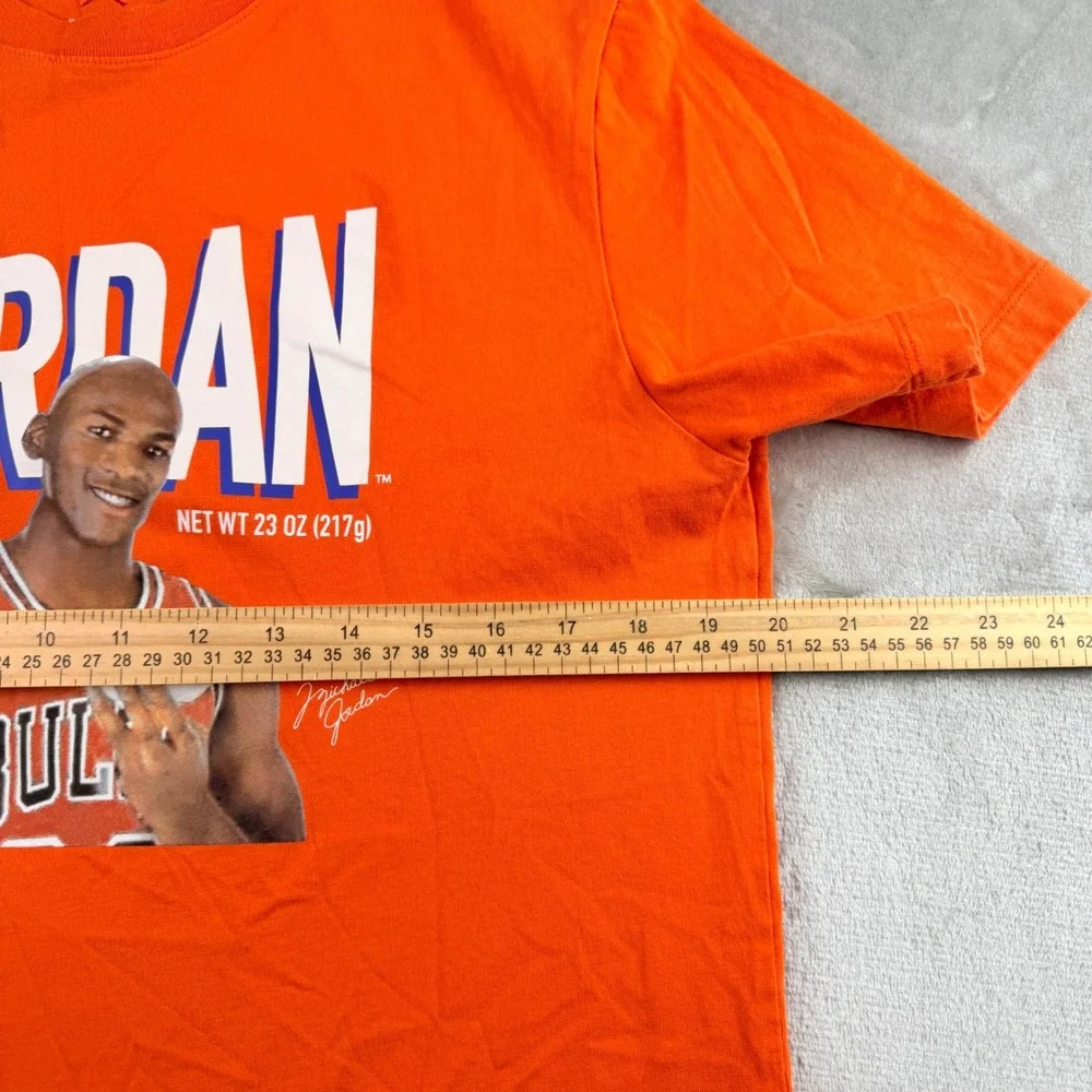 Jordan Men's Michael Jordan Wheaties Cereal Graphic T-Shirt Orange Medium